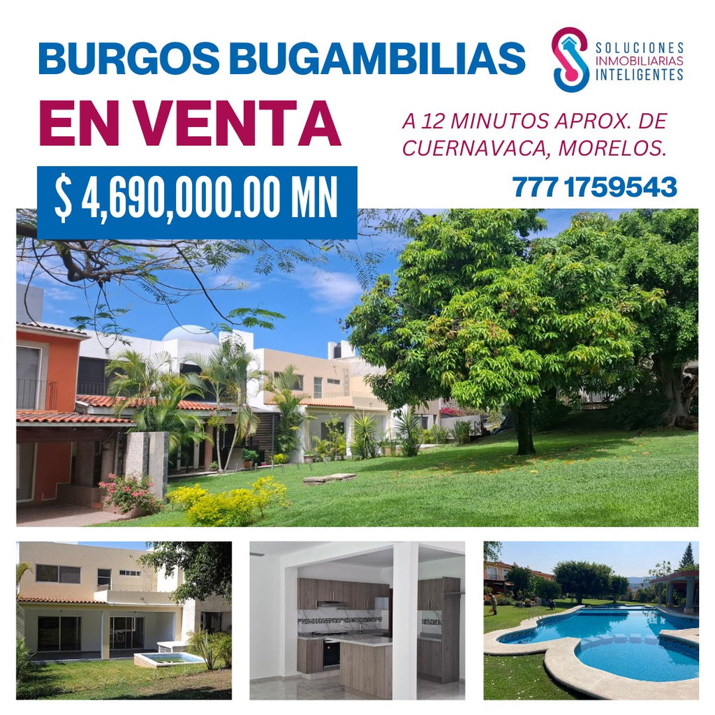 CASA NUEVA A PRECIO DE PREVENTA EN  BURGOS DE CUERNAVACA, EN MORELOS