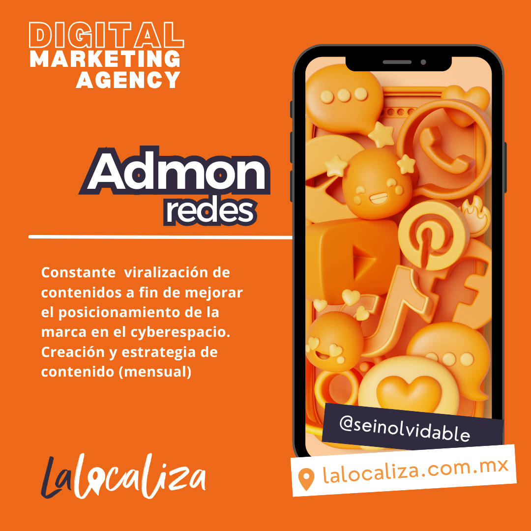 Servicio administración redes sociales