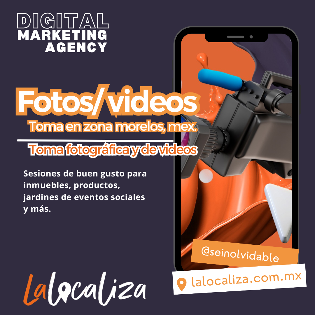Servicio de toma fotográfica y/o videos